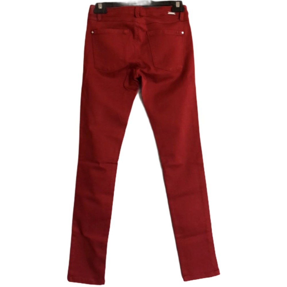 Z1975 Red Mid Rise Stretch Jeans Size 26 EU 34 - Picture 2 of 7